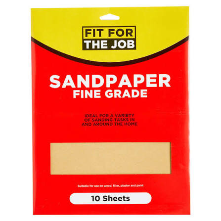 230mm x 280mm Pack of 10 Sheets Sandpaper