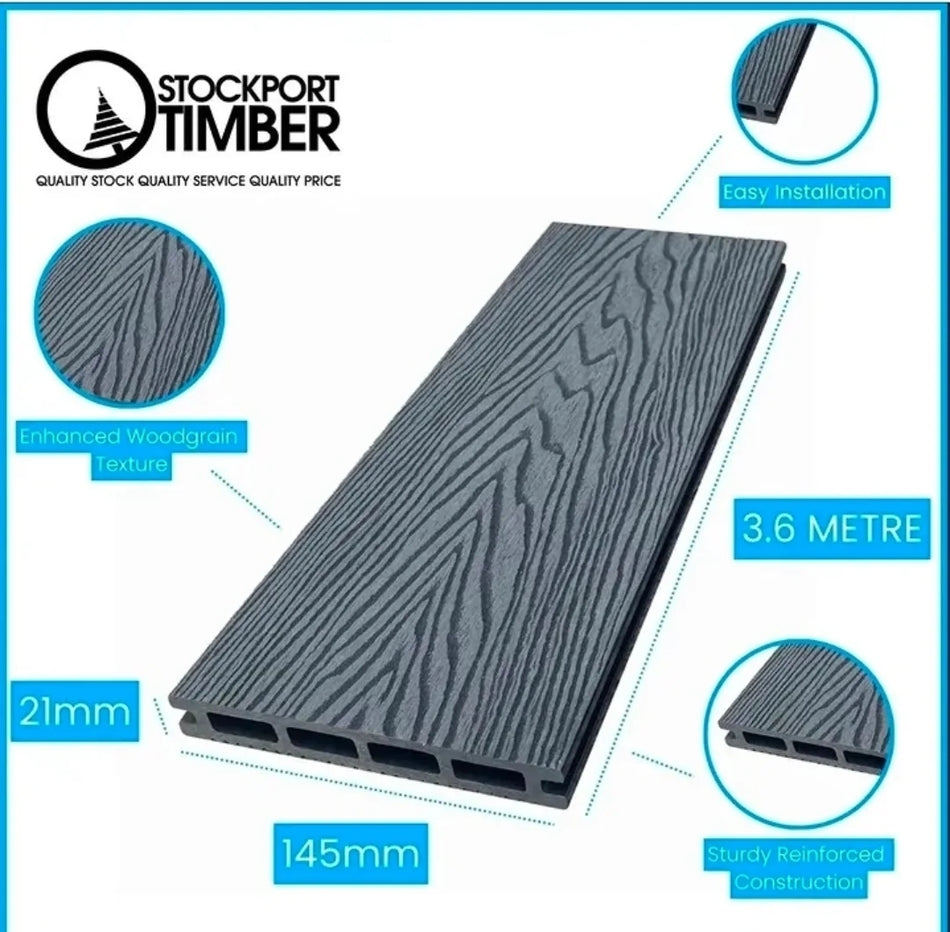 Composite Decking Board 3.6m
