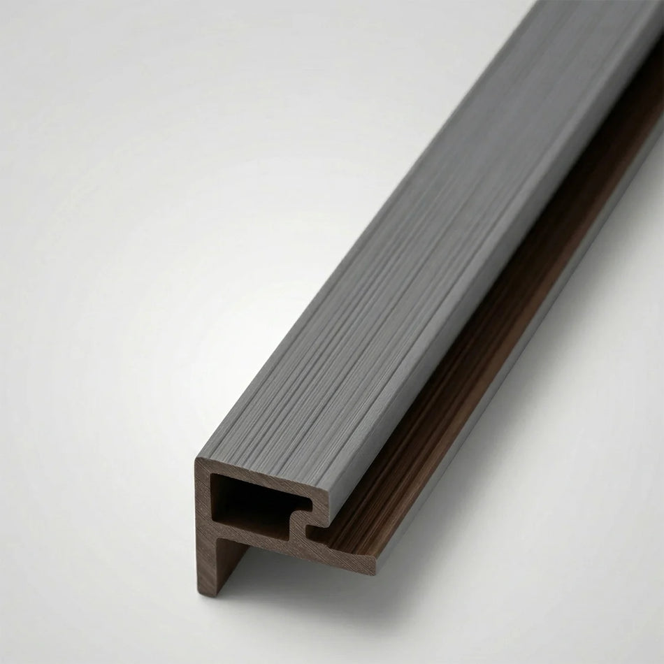 Slatted Cladding End Trim 2.5m