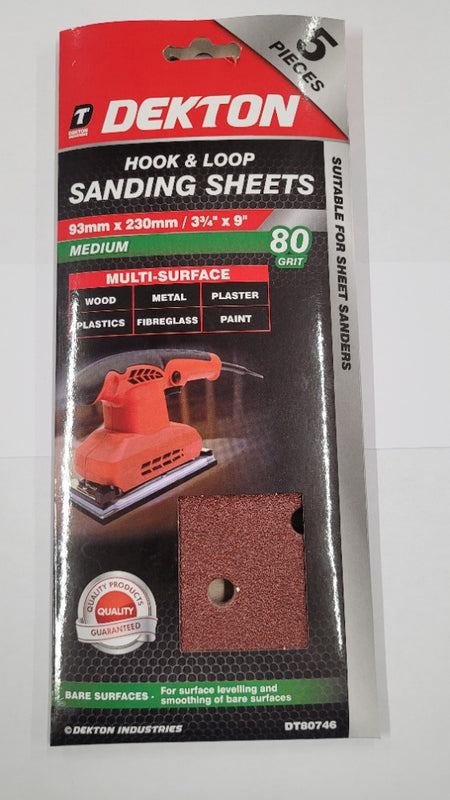 Hook & Loop Sanding Sheets 93 x 230mm